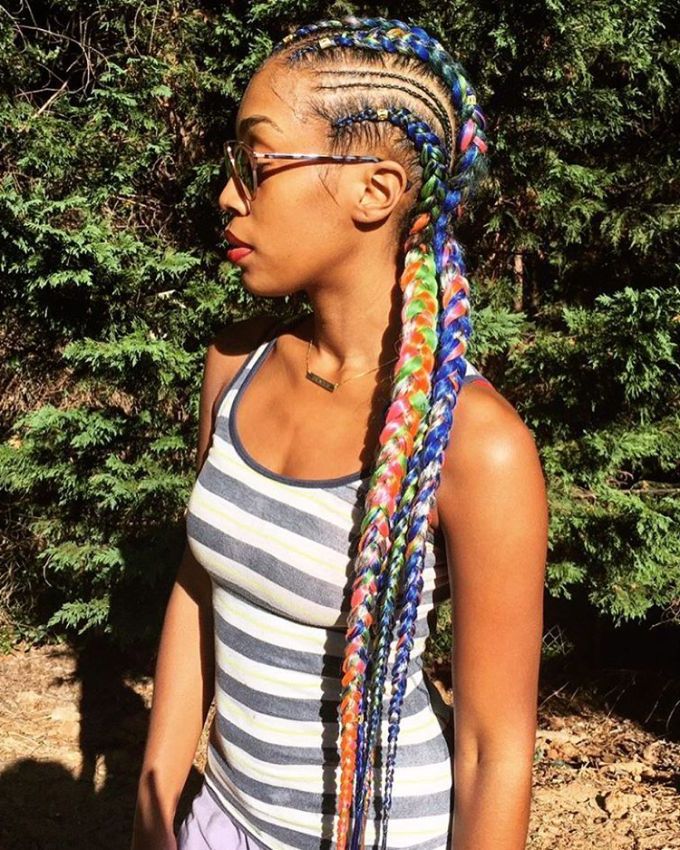 20 Totally Gorgeous Ghana Braids For An Intricate Hairdo In Latest Tight Green Boxer Yarn Braid Hairstyles (View 2 of 25)