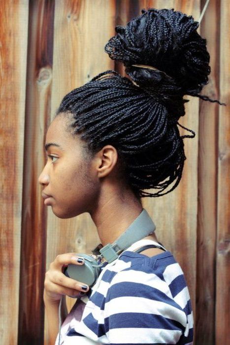 20 Trendy Small Box Braids | Hairstyles Update With Latest Super Tiny Braids (View 18 of 25)