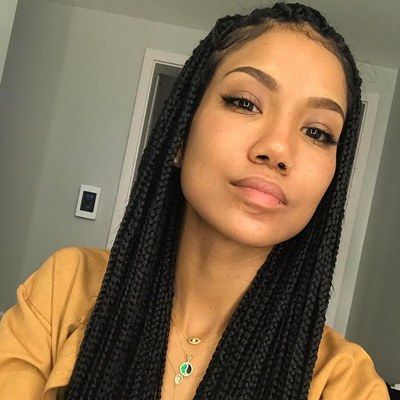 21 Dope Box Braids Hairstyles To Try | Allure With Regard To Best And Newest Side Parted Loose Cornrows Braided Hairstyles (View 5 of 25)