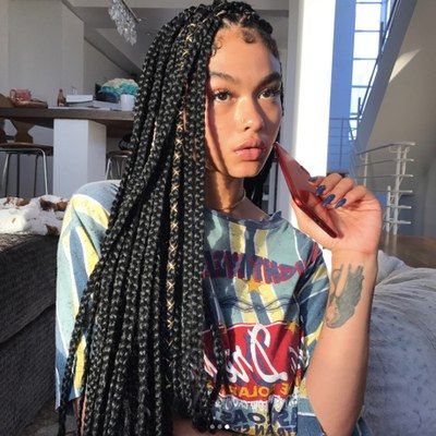 21 Dope Box Braids Hairstyles To Try | Allure Within Newest Dookie Braid Hairstyles With Blonde Highlights (Photo 24 of 25)