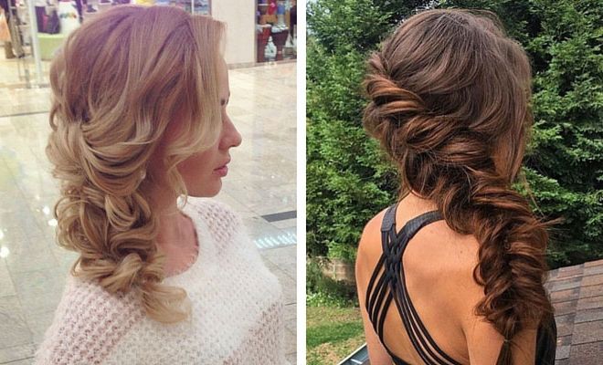 21 Pretty Side Swept Hairstyles For Prom | Stayglam Inside Most Recently Side Swept Braid Hairstyles (Photo 24 of 25)