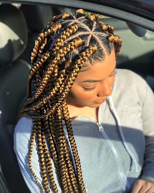 23 Cool Blonde Box Braids Hairstyles To Try | Stayglam With Latest Dookie Braid Hairstyles With Blonde Highlights (View 13 of 25)