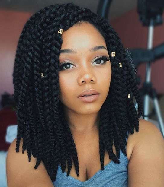 23 Trendy Bob Braids For African American Women | Page 2 Of Inside Most Popular Layered Bob Braid Hairstyles (View 9 of 25)
