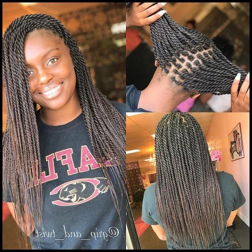 24 Senegalese Twist Styles To Try In 2019 Pertaining To Most Up To Date Rope Twist Hairstyles With Straight Hair (Photo 20 of 25)