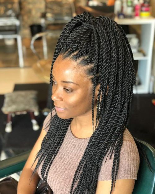 24 Senegalese Twist Styles To Try In 2019 With Regard To Recent Rope Twist Hairstyles With Straight Hair (View 7 of 25)