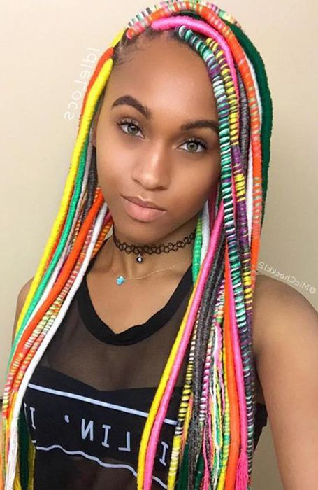 25 Cool Dreadlock Hairstyles For Women – The Trend Spotter Inside 2018 Yarn Braid Hairstyles Over Dreadlocks (View 4 of 25)