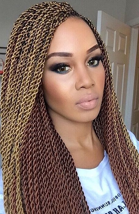 27 Chic Senegalese Twist Hairstyles For Women – The Trend For Most Recently Side Parted Micro Twist Hairstyles (View 3 of 25)