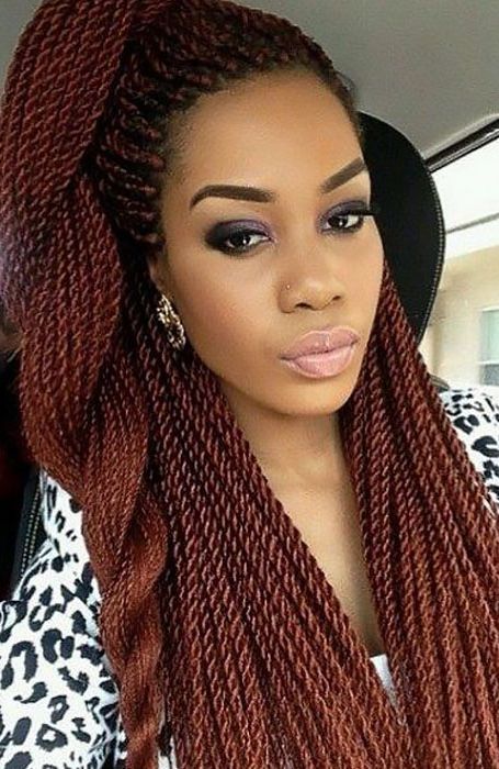27 Chic Senegalese Twist Hairstyles For Women – The Trend Throughout Recent Rope Twist Hairstyles With Straight Hair (View 9 of 25)