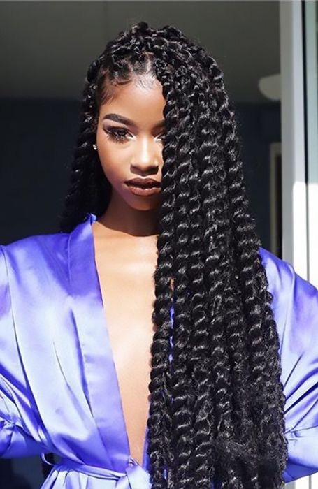 27 Chic Senegalese Twist Hairstyles For Women – The Trend With Regard To Best And Newest Side Parted Micro Twist Hairstyles (View 25 of 25)