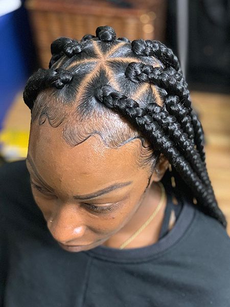 27 Sexy Lemonade Braids You Need To Try – The Trend Spotter Pertaining To Most Recently Wrap Around Triangular Braided Hairstyles (View 11 of 25)