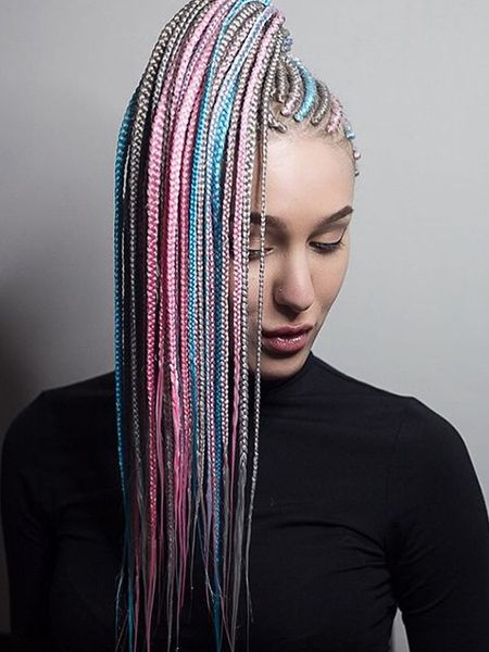 27 Sexy Lemonade Braids You Need To Try – The Trend Spotter Regarding Current Colorful Cornrows Under Braid Hairstyles (View 6 of 25)