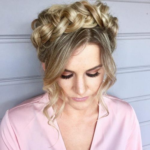 28 Cute & Easy Updos For Long Hair (2019 Trends) Inside Current Forward Braided Hairstyles With Hair Wrap (View 15 of 25)