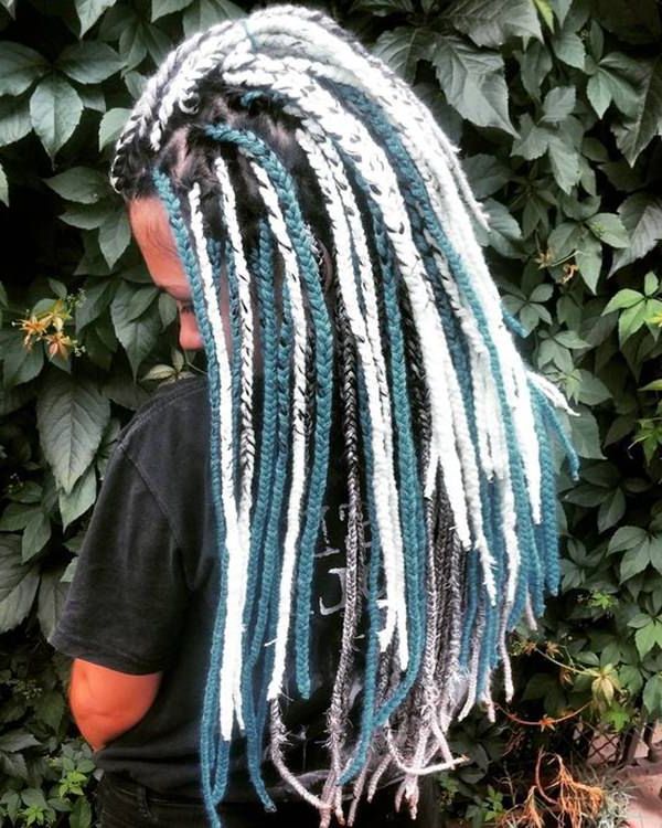 28 Yarn Braids Styles That You Will Absolutely Love – Style Intended For Most Recent Blue And White Yarn Hairstyles (View 5 of 25)