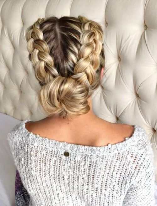 29 Gorgeous Braided Updo Ideas For 2019 For Newest Extra Thick Braided Bun Hairstyles (View 13 of 25)