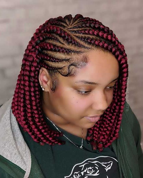 30+ Awesome Bob Box Braids Styles | Bob Hairstyles 2018 With Regard To Latest Bob Dookie Braid Hairstyles (View 4 of 25)