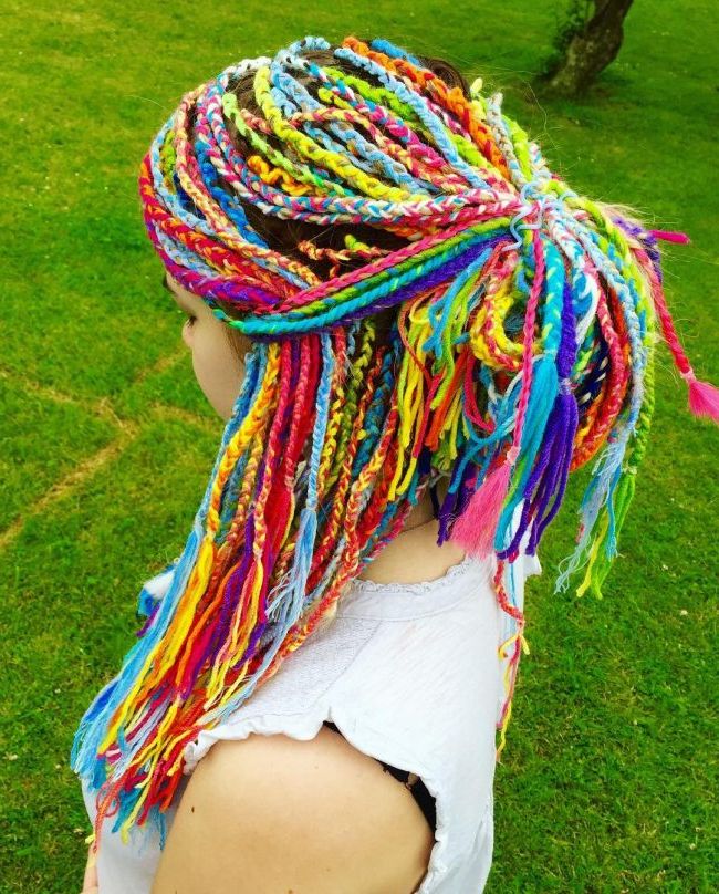 30 Cool Yarn Braids Styles — Protection And Perfection Inside Latest Colorful Yarn Braid Hairstyles (View 21 of 25)