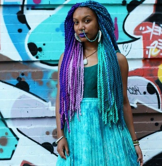 30 Cool Yarn Braids Styles — Protection And Perfection Throughout Newest Blue And White Yarn Hairstyles (View 18 of 25)