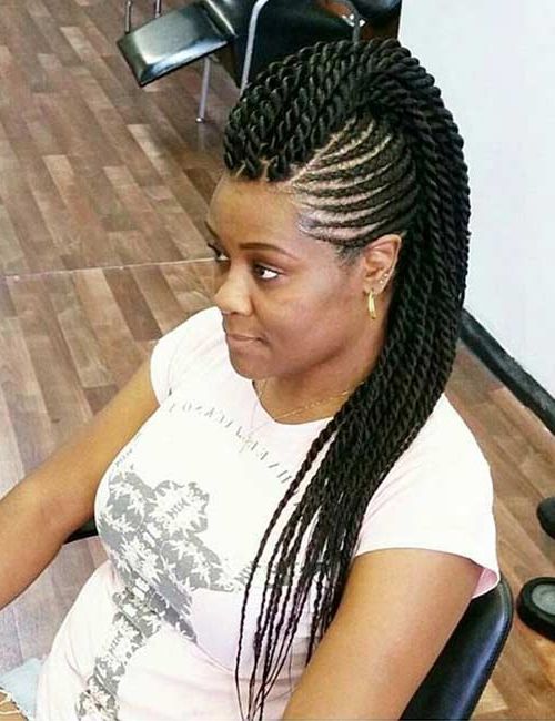 30 Edgy Braided Mohawks You Need To Check Out Inside Best And Newest Full Scalp Patterned Side Braided Hairstyles (View 15 of 25)