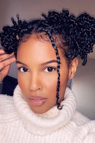 30 Fabulous Ideas To Rock Micro Braids And Look Different Inside Current High Half Up Bun Invisible Braids (View 7 of 25)
