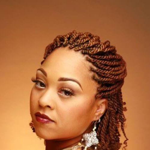 30 Kinky Twist Hairstyles To Get That Irresistible Look Regarding 2018 Pastel Colored Updo Hairstyles With Rope Twist (View 23 of 25)