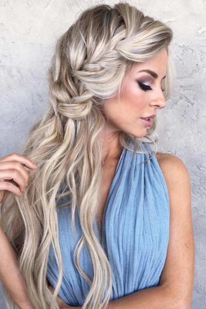 30 Long Hairstyles For Round Faces – Keep Calm And Style With Most Recent Long Blonde Braid Hairstyles (Photo 18 of 25)