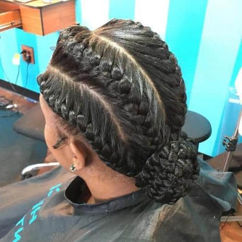 32 Perfect Goddess Braids Hairstyles 2018 [updated + Video] In Most Current Red Inward Under Braid Hairstyles (View 13 of 25)