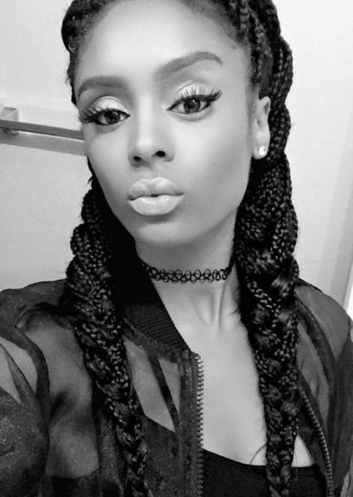 35 Awesome Box Braids Hairstyles You Simply Must Try Pertaining To Most Current Layered Micro Box Braid Hairstyles (Photo 25 of 25)