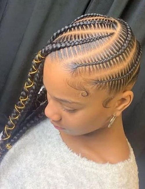 35 Stunning Lemonade Braids | Cornrows | Braids, Braided Intended For Current Thick Wheel Pattern Braided Hairstyles (View 2 of 25)