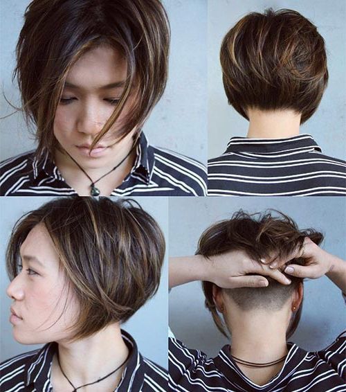 36 Gorgeous Inverted Bob Haircuts With Newest Stacked And Angled Bob Braid Hairstyles (View 11 of 25)
