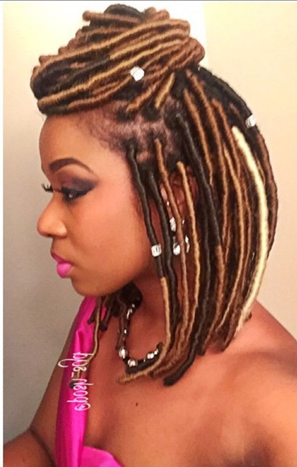 38 Ingenious Faux Locs Hairstyle That Will Make Heads Turn With Most Up To Date Blonde Faux Locs Hairstyles With Braided Crown (View 8 of 25)