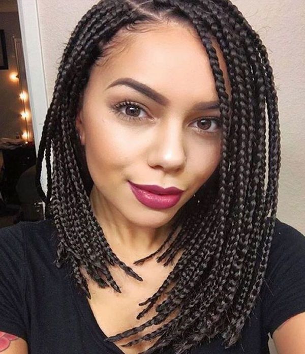 40 Braided Bob Hairstyle Ideas (trending In September 2019) With Most Current Mini Braids Bob Hairstyles (View 7 of 25)