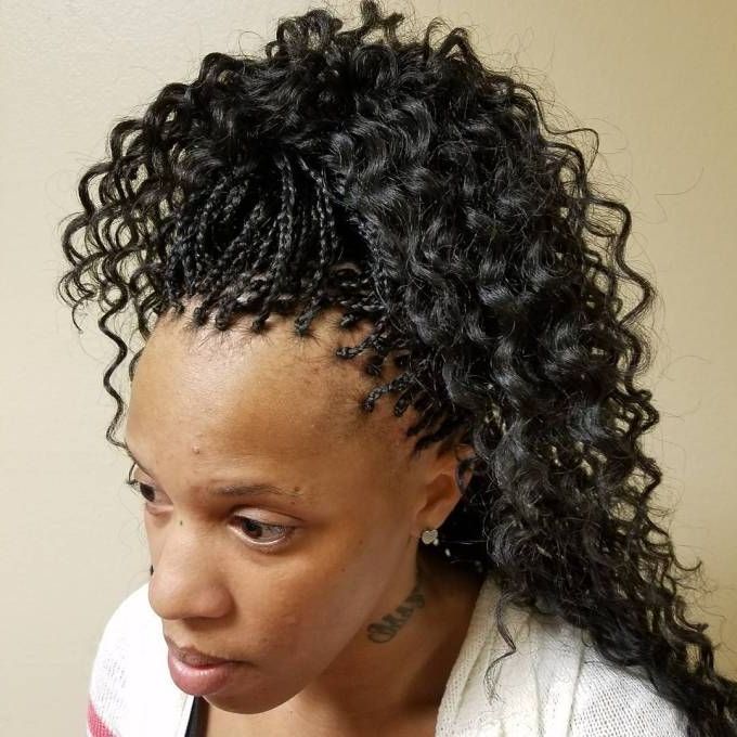 40 Ideas Of Micro Braids And Invisible Braids Hairstyles In Pertaining To Most Up To Date Micro Braids Into Ringlets (View 2 of 25)