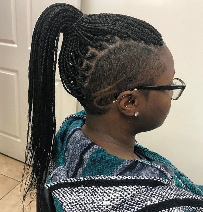 40 Ideas Of Micro Braids And Invisible Braids Hairstyles Pertaining To Latest Undershave Micro Braid Hairstyles (View 1 of 25)