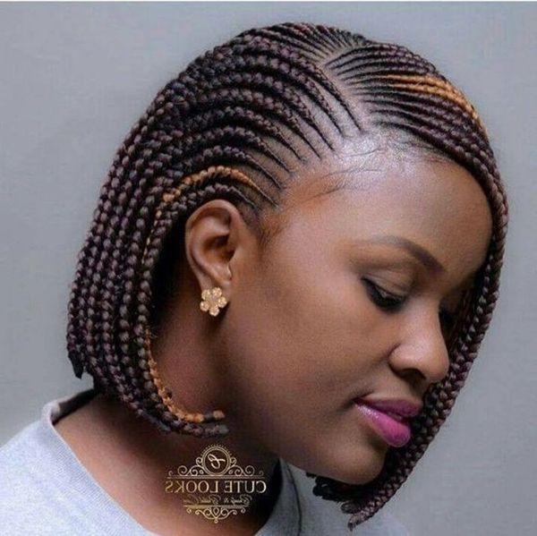 40 Lovely Ghana Braid Hairstyles To Try – Buzz 2018 Inside Latest Whirlpool Braid Hairstyles (View 21 of 25)