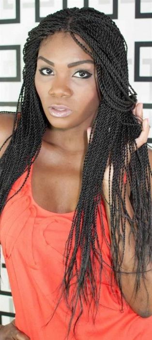 40 Micro Braids Hairstyles | Herinterest/ In Most Current Sleek And Long Micro Braid Hairstyles (View 9 of 25)