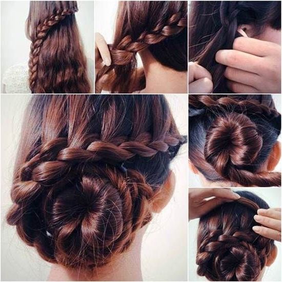 40 Top Hairstyles For Women With Thick Hair With Regard To Most Up To Date Extra Thick Braided Bun Hairstyles (View 2 of 25)