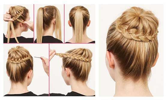 40 Top Hairstyles For Women With Thick Hair With Regard To Recent Extra Thick Braided Bun Hairstyles (View 19 of 25)