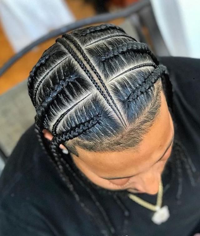 43 Stylish Patterned Braided Hairstyles Ideas For Men And In Most Current Full Scalp Patterned Side Braided Hairstyles (View 4 of 25)