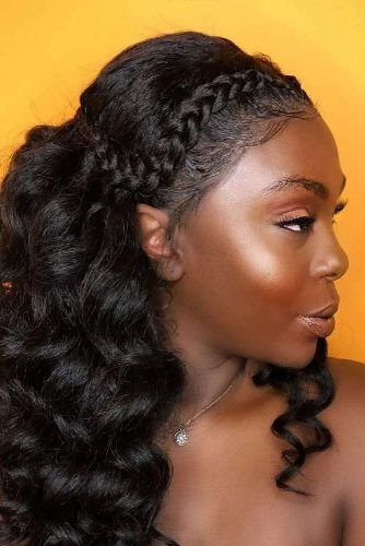 45 Enviable Ways To Rock The Latest Black Braided Hairstyles Inside 2018 Faux Halo Braided Hairstyles For Short Hair (View 21 of 25)
