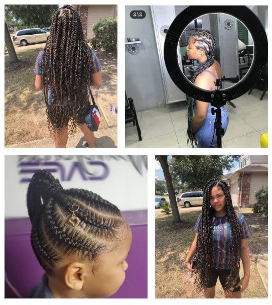 46 Gorgeous Ghana Stitch Braids Styles Ponytail For African For Most Up To Date Chunky Ghana Braid Hairstyles (Photo 24 of 25)