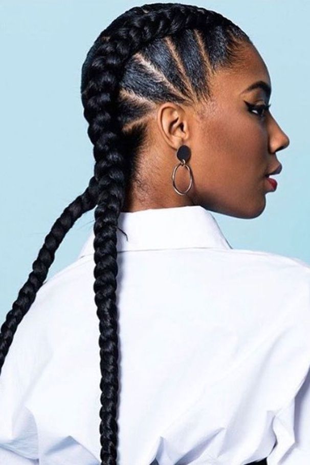 5 Ways To Wear The Two Braid Cornrow Style Everyone's In Recent Tight Green Boxer Yarn Braid Hairstyles (View 1 of 25)
