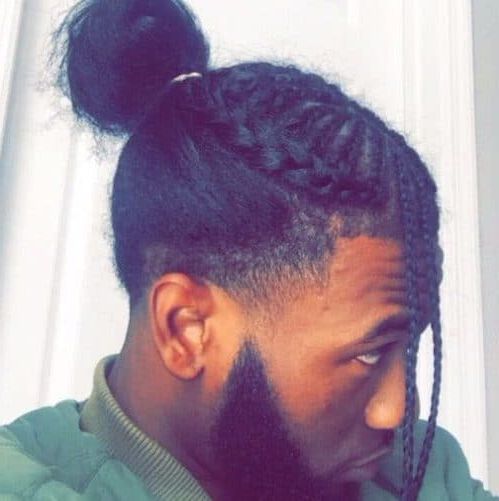 50 Black Men Hairstyles To Own That Natural Kink With Regard To Recent Braided Topknot Hairstyles With Beads (View 17 of 25)