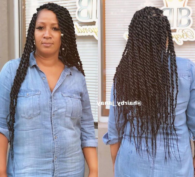 50 Brilliant Senegalese Twist Styles You Should Try Inside Most Popular Side Parted Micro Twist Hairstyles (View 21 of 25)
