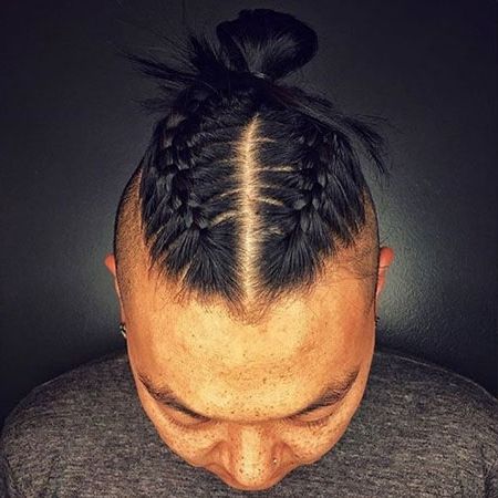 50 Cool Man Braid Hairstyles For Men – The Trend Spotter Throughout Newest Triple Under Braid Hairstyles With A Bun (View 22 of 25)