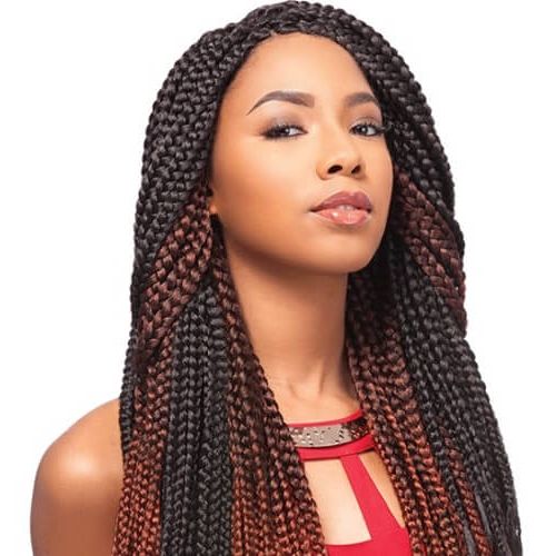50 Glamorous Ways To Rock Box Braids | Hair Motive Hair Motive Within Most Current Light Brown Braid Hairstyles (View 13 of 25)