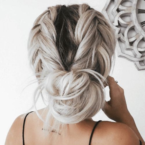 50 Graceful Updos For Long Hair You'll Just Love Wearing Regarding Most Up To Date Extra Thick Braided Bun Hairstyles (View 8 of 25)
