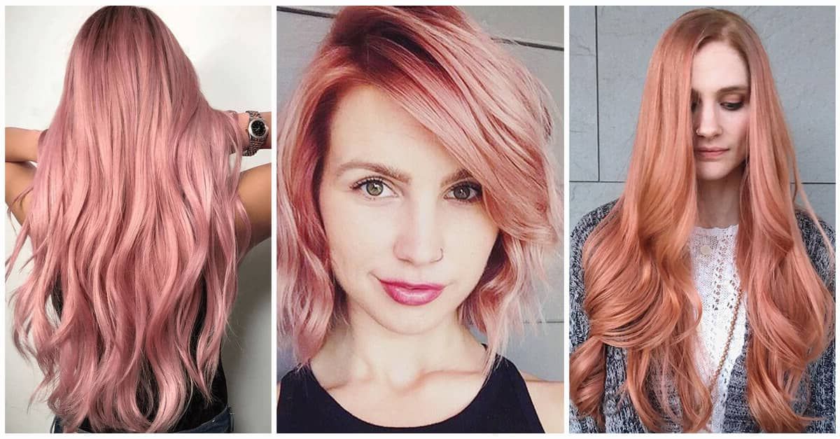 50 Irresistible Rose Gold Hair Color Looks For 2019 With Most Current Black Twists Hairstyles With Red And Yellow Peekaboos (View 22 of 25)