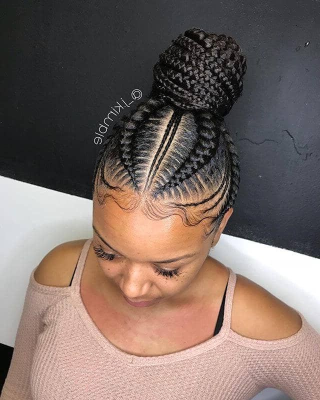 50 Natural Goddess Braids To Bless Ethnic Hair In 2019 For Most Up To Date Full Scalp Patterned Side Braided Hairstyles (View 7 of 25)