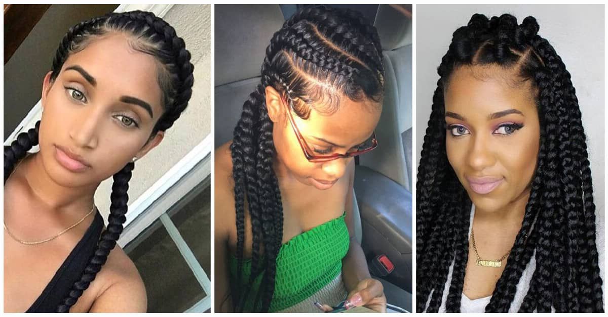 50 Natural Goddess Braids To Bless Ethnic Hair In 2019 With Regard To Best And Newest Full Scalp Patterned Side Braided Hairstyles (Photo 19 of 25)