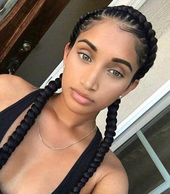 50 Natural Goddess Braids To Bless Ethnic Hair In 2019 With Regard To Current Under Braid Hairstyles For Long Haired Goddess (View 21 of 25)